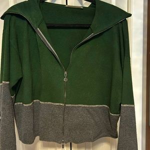 Designer cropped sweater